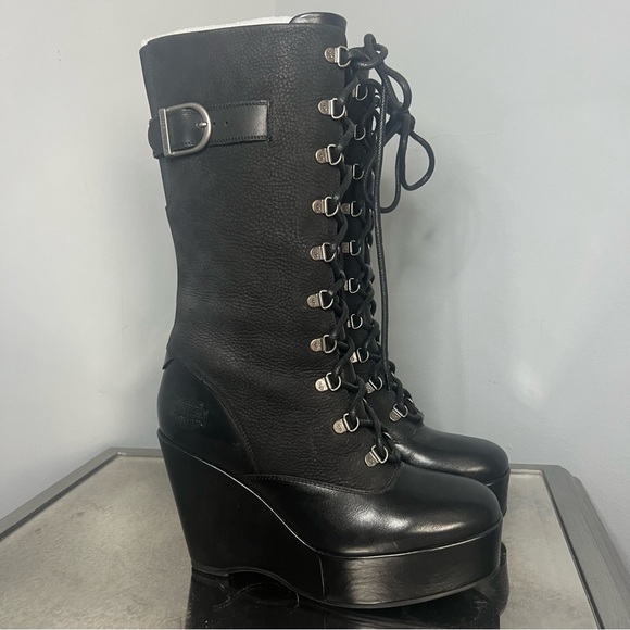 NWOT Harley Davidson W9 Platform Leather Boots - Picture 3 of 11